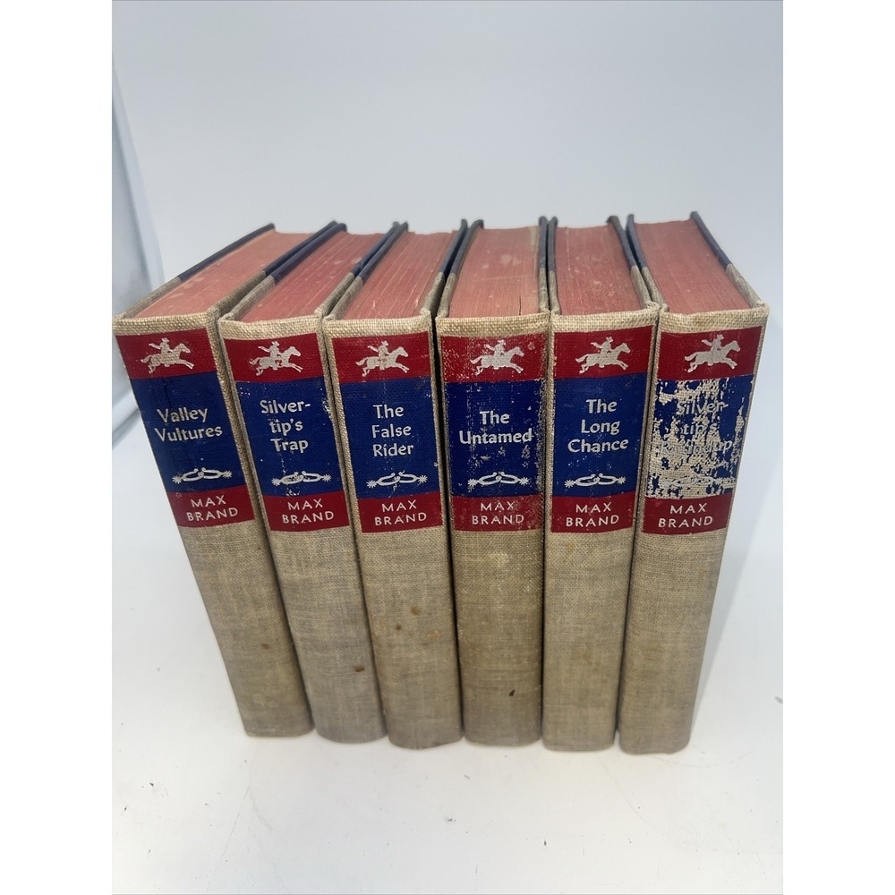 Lot of 6 Early Edition Max Brand Books